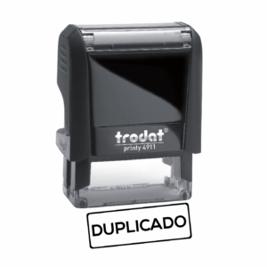 Sello Automático Duplicado | 38x14 mm | Formato Comercial